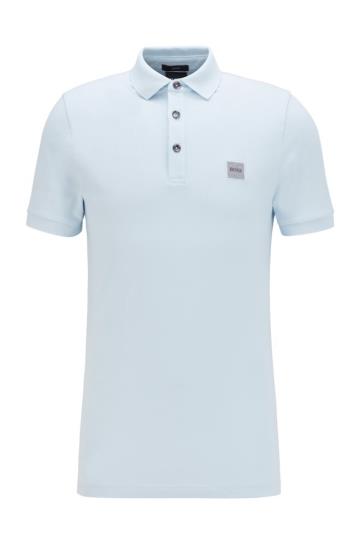 Koszulki Polo BOSS Slim Fit Głęboka Niebieskie Męskie (Pl96649)